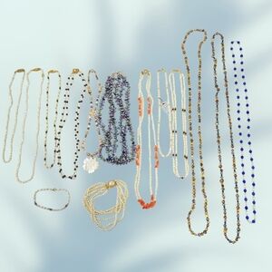 Grandma, s 14 Piece Lot of Assorted Genuine Pearl Seed Pearl Necklaces/Bracelets